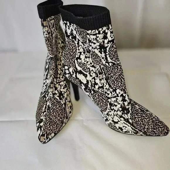Mia Ankle Boots, McKinney Beige Multi  Sock  Boot - Picture 1 of 13